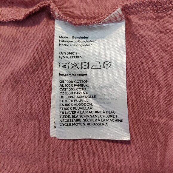 H&M Girls Dress Size 3T 4T Pink 100% Cotton Summer Casual Resortwear Lightweight - Picture 5 of 5